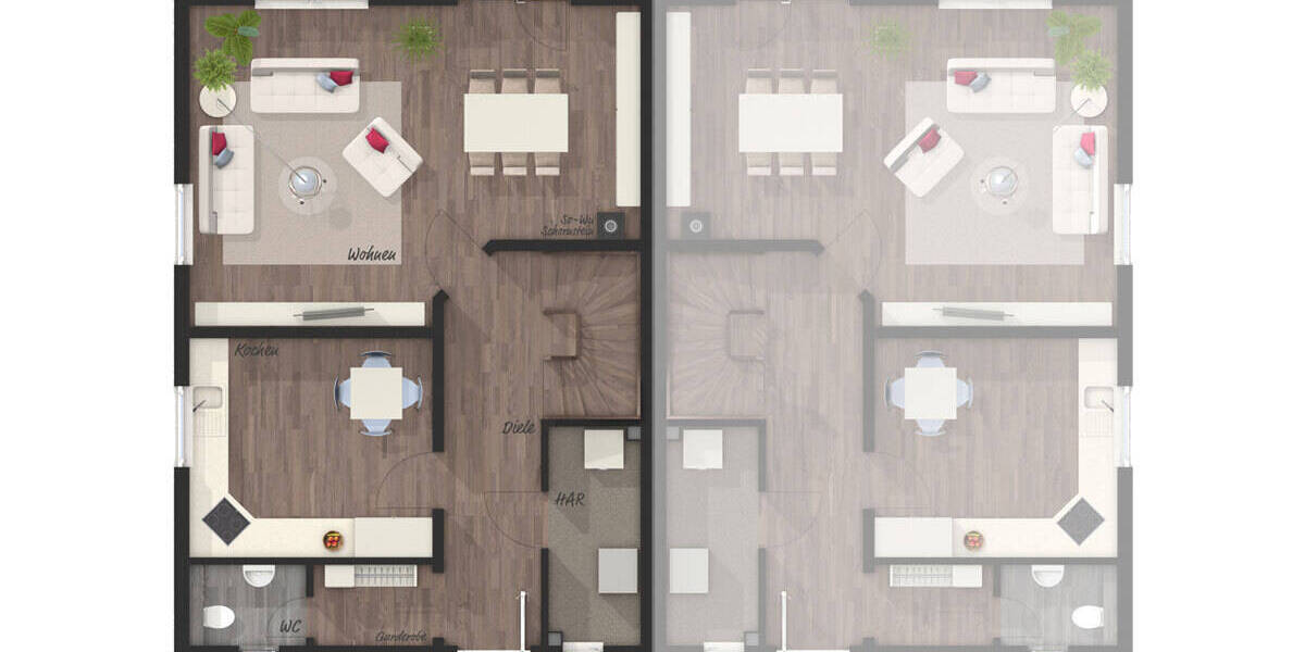 Doppelhaushälfte Marl Hamm - 4 Zimmer, 120 m&sup2;, 395.515&euro; | Angebot:26053261