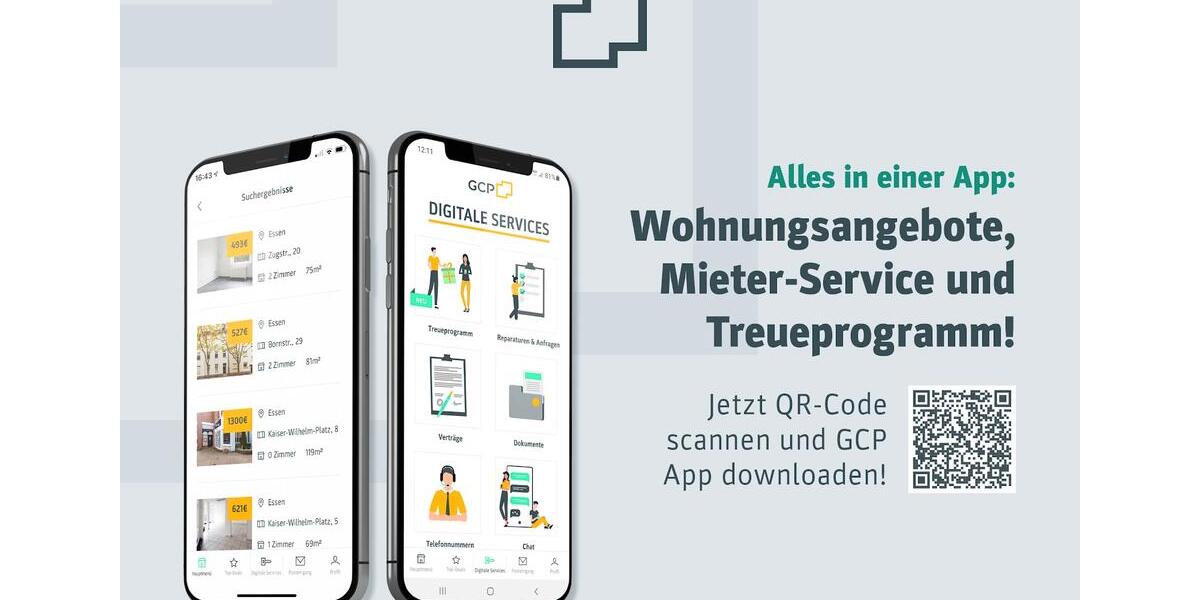 Etagenwohnung Recklinghausen Grullbad - 1 Zimmer, 50 m&sup2;, 384&euro; | Angebot:24703910