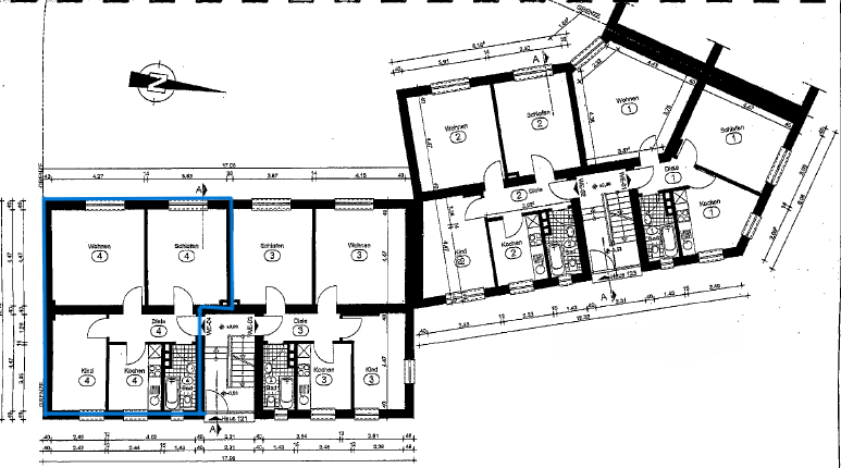 Etagenwohnung Essen Stadtbezirk III - 3.5 Zimmer, 63 m&sup2;, 125.500&euro; | Angebot:26113379