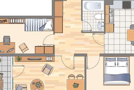 Wohnung zum Mieten in Dortmund 341,02 € 73.95 m² 3 zimmer