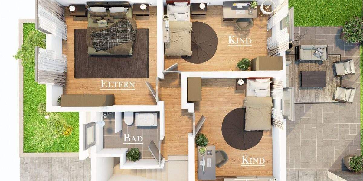 Reihenendhaus Bottrop Eigen - 4 Zimmer, 93 m&sup2;, 229.000&euro; | Angebot:24620352