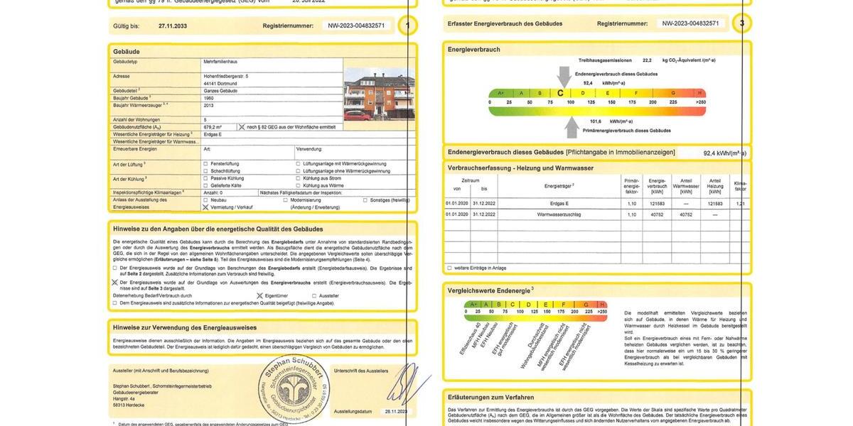 Etagenwohnung Dortmund Gartenstadt - 3 Zimmer, 80 m&sup2;, 245.000&euro; | Angebot:27022665