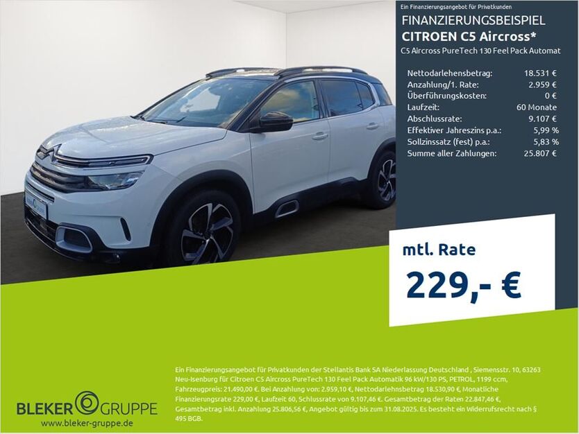 Citroen C5 Aircross 39.574 km 16.980 € Dülmen 48249