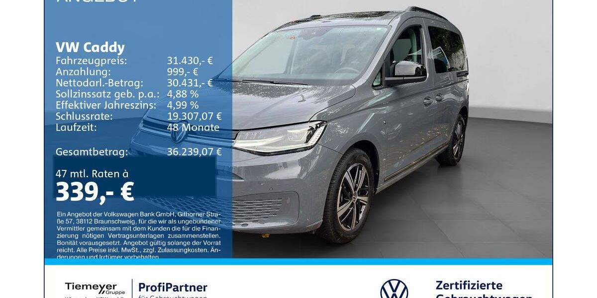 VW Caddy 4.976 km 31.430 &euro; Recklinghausen 45663
