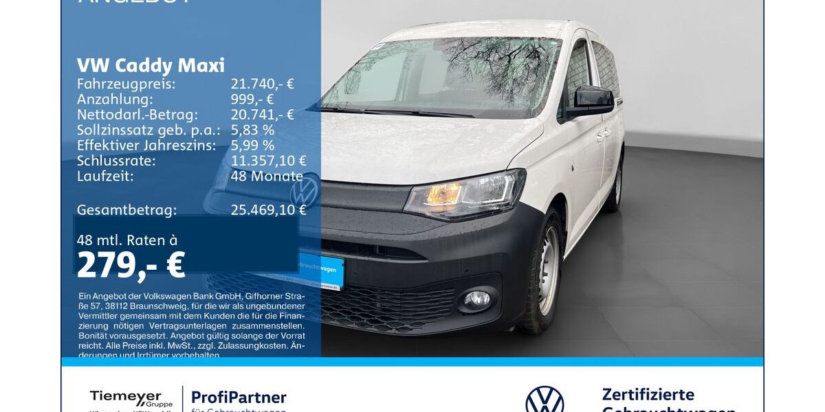 VW Caddy 95.172 km 21.210 &euro; Recklinghausen 45663