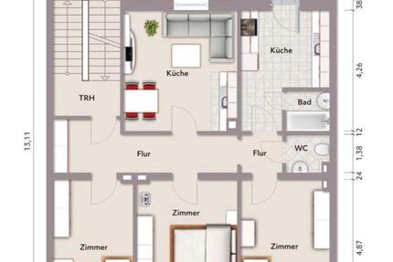 Wohnung Dortmund Innenstadt Nord - 4 Zimmer, 105 m&sup2;, 1.350&euro; | Angebot:25287079