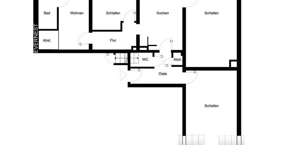 Etagenwohnung Dortmund Lütgendortmund - 4 Zimmer, 84 m&sup2;, 199.000&euro; | Angebot:25471810