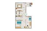 Etagenwohnung Gelsenkirchen Resse - 3.5 Zimmer, 62 m&sup2;, 404&euro; | Angebot:24130396