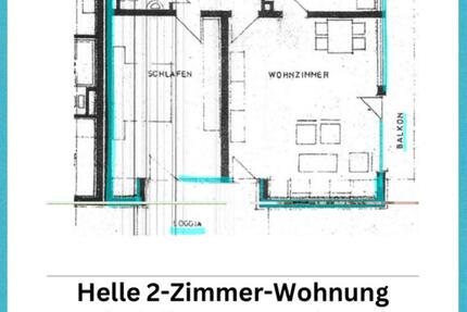 Helle 2-Zimmer-Wohnung mit Balkon zu vermieten zimmer