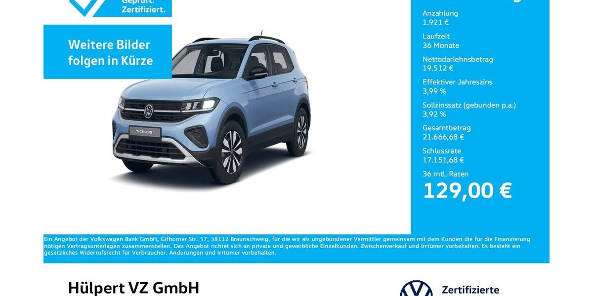 VW T-Cross 10.476 km 21.288 &euro; Dortmund 44379
