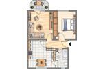 Dachgeschoßwohnung Dortmund Brackel - 2 Zimmer, 63 m&sup2;, 532&euro; | Angebot:25590117