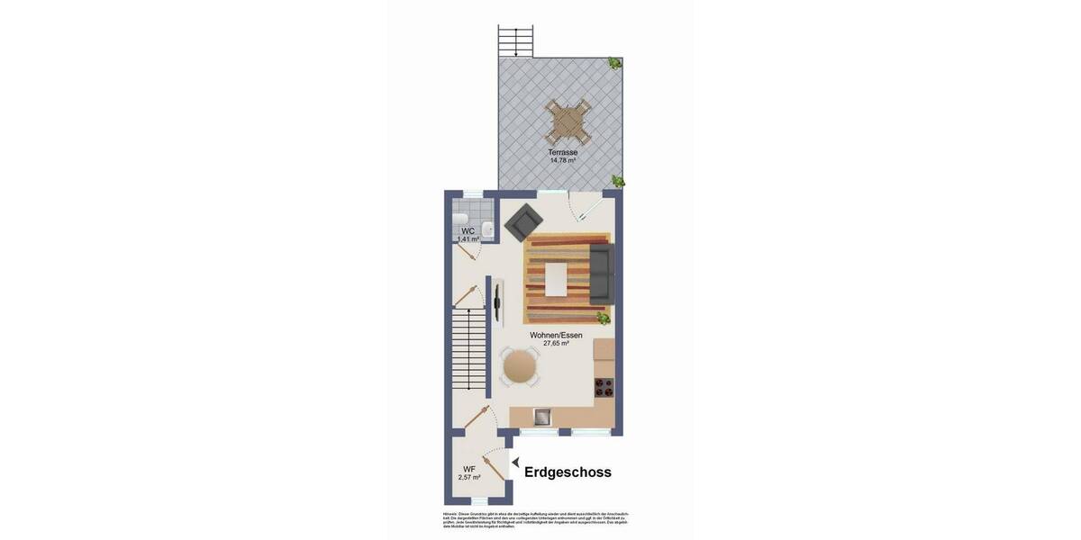 Reihenmittelhaus Castrop-Rauxel Ickern - 3 Zimmer, 68 m&sup2;, 297.500&euro; | Angebot:26869146