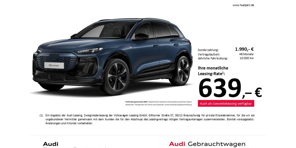 Audi Q6 e-tron 7.960 km 69.388 &euro; Dortmund 44143