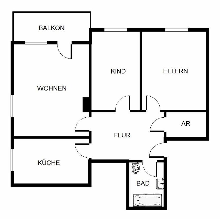 Demnächst frei! 3-Zimmer-Wohnung in Gelsenkirchen Hassel