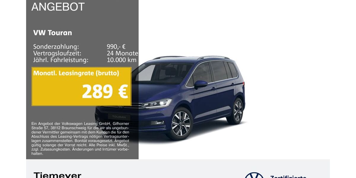 VW Touran 13.517 km 36.790 &euro; Bochum 44892