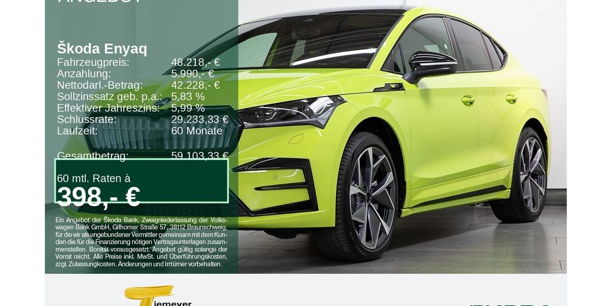 Skoda Enyaq 1.999 km 46.980 &euro; Bochum 44809