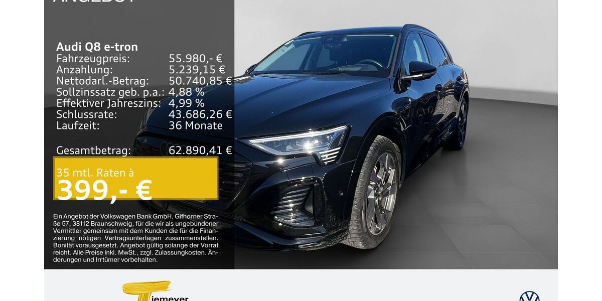 Audi Q8 e-tron 47.339 km 54.790 &euro; Recklinghausen 45663
