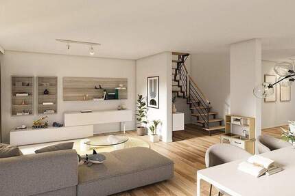 Perfekte Symbiose: Gemütlicher Neubau-Stil trifft auf zukunftssicheren KfW 55 Standard 4 zimmer