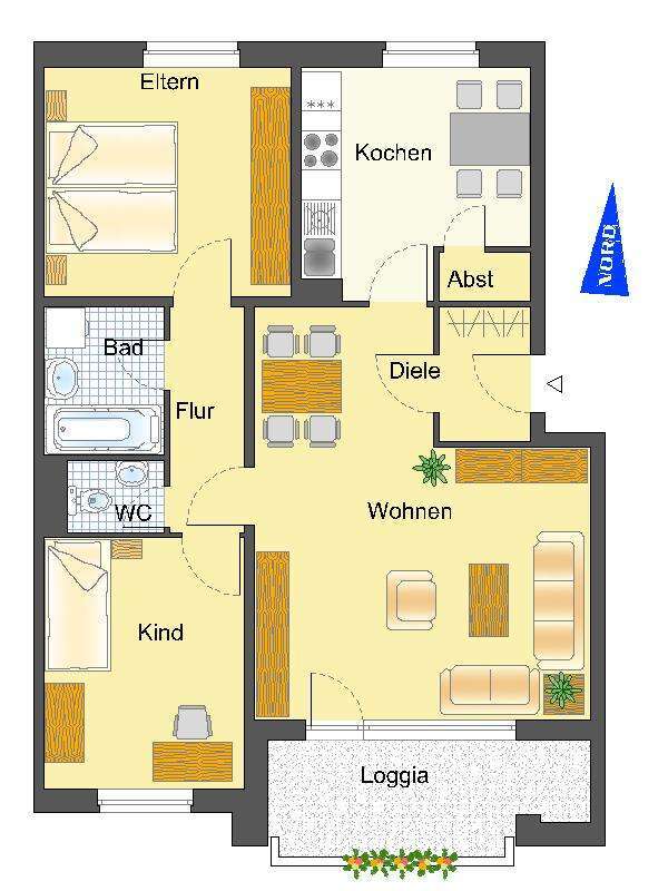 Wohnung zum Mieten in Recklinghausen 442,62 € 79.02 m²