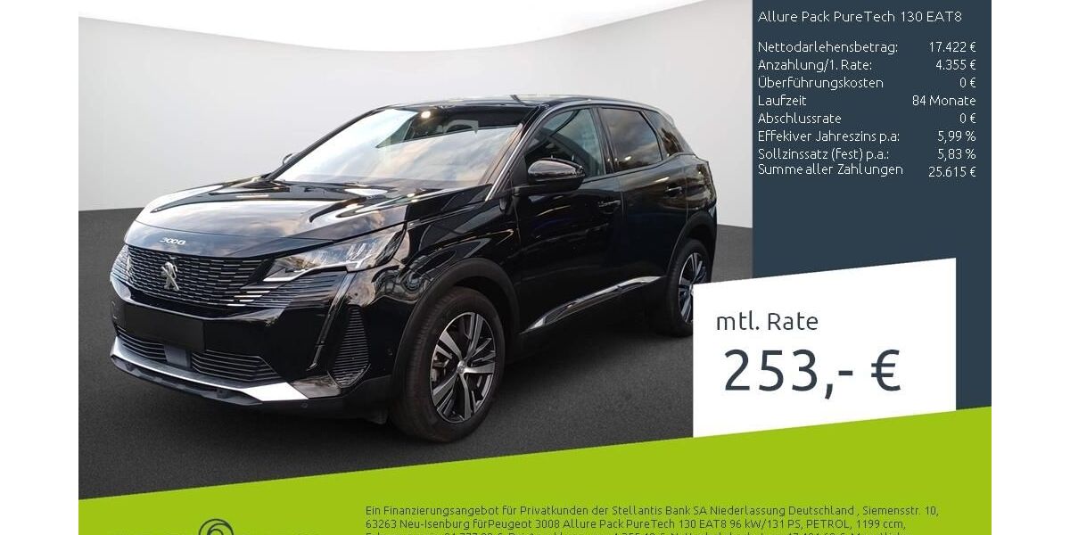 Peugeot 3008 45.105 km 21.349 &euro; Dülmen 48249