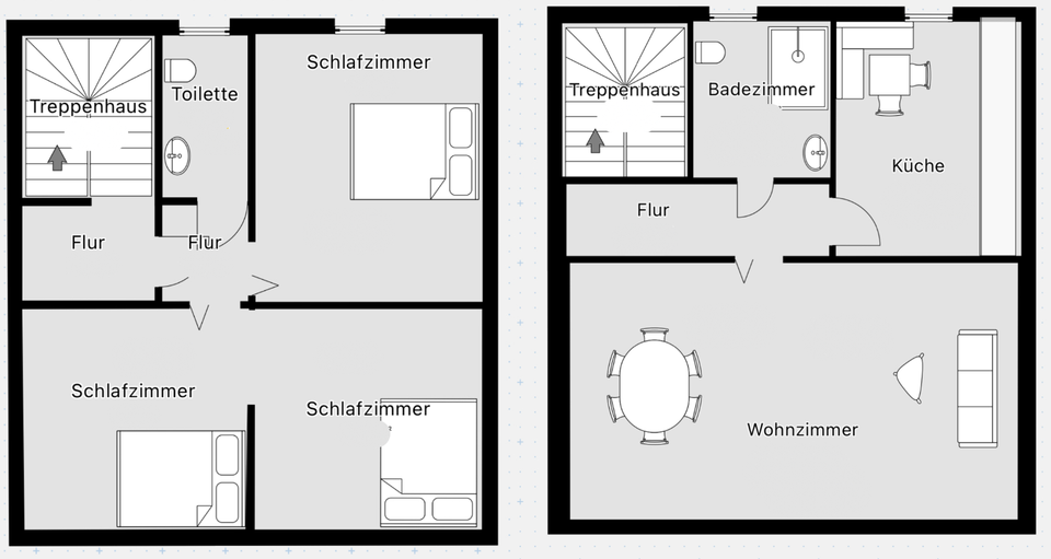 Einfamilienhaus freistehend + Mehrfamilienhaus auf Kaufgrundstück 10 zimmer