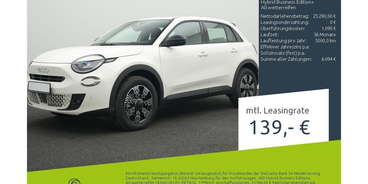 Fiat 600 6.000 km 23.350 &euro; Dülmen 48249