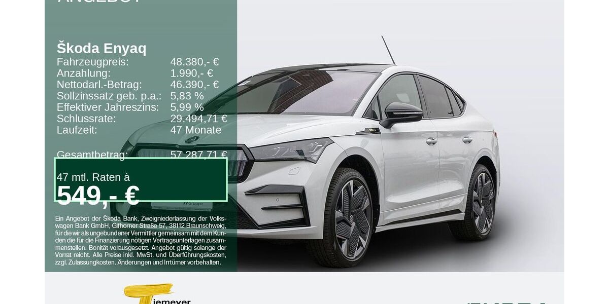 Skoda Enyaq 17.939 km 46.980 &euro; Bochum 44809