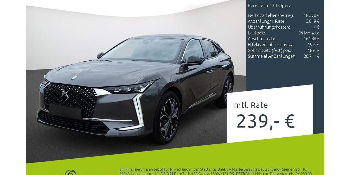 DS Automobiles DS4 20.200 km 22.640 &euro; Dortmund 44263