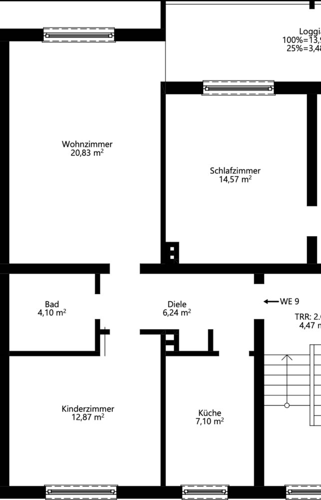 Wohnung zum Mieten in Essen 850 € 66 m²
