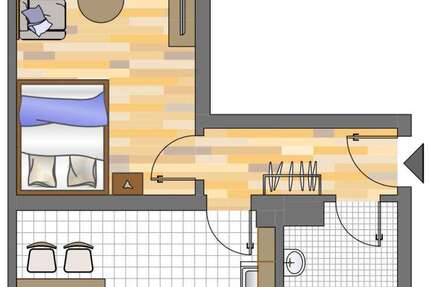 Wohnung zum Mieten in Dortmund 159,78 € 41.44 m² 1 zimmer
