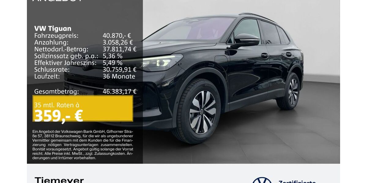 VW Tiguan 9.999 km 40.870 &euro; Bochum 44892