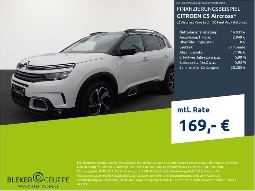 Citroen C5 Aircross 69.077 km 15.980 € Dülmen 48249