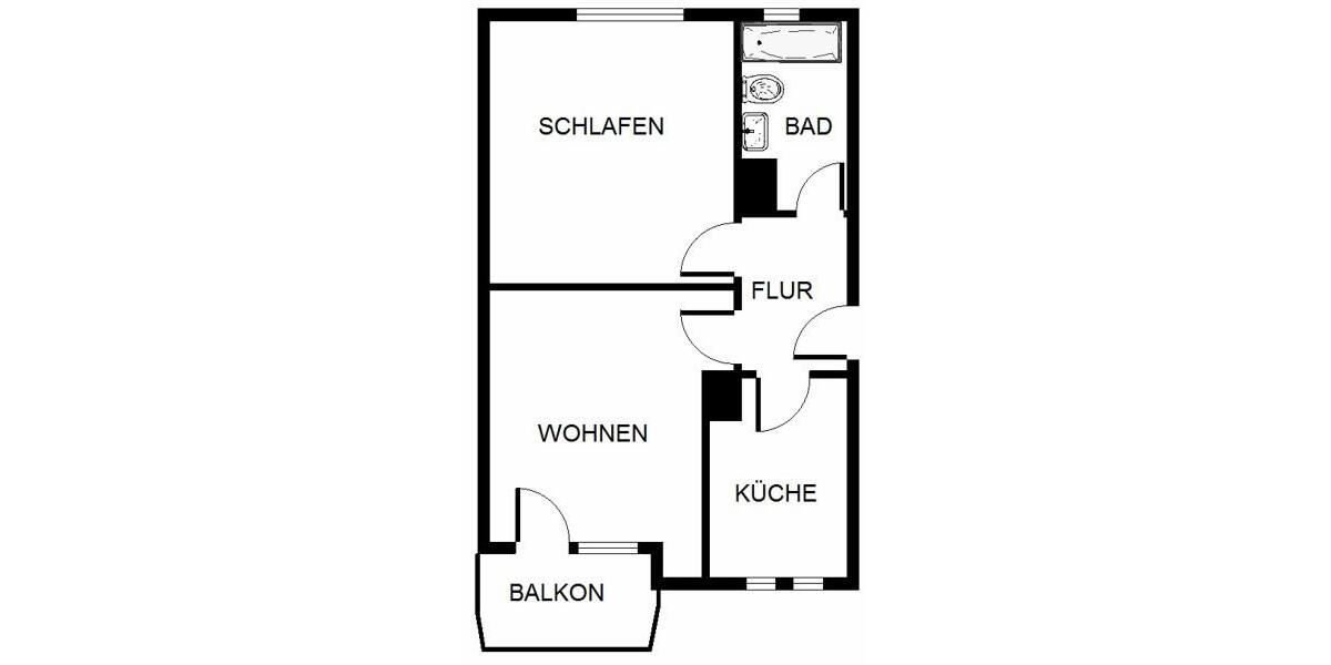 Neue Wohnung, neues Glück! Ansprechende 2-Zi.-Wohnung 2 zimmer