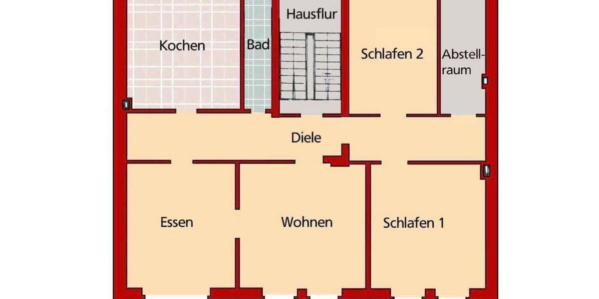 Etagenwohnung Gladbeck Alt-Rentfort - 4.5 Zimmer, 115 m&sup2;, 920&euro; | Angebot:25094603