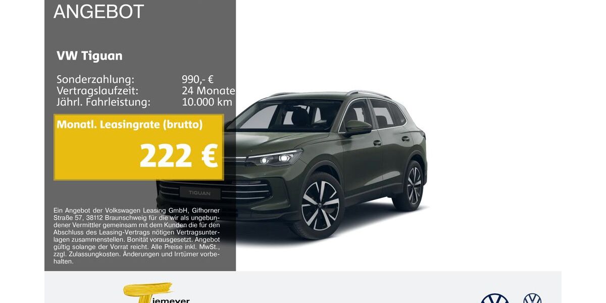 VW Tiguan 2.251 km 38.970 &euro; Marl 45770