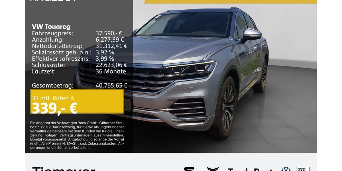 VW Touareg 136.754 km 35.490 &euro; Recklinghausen 45663