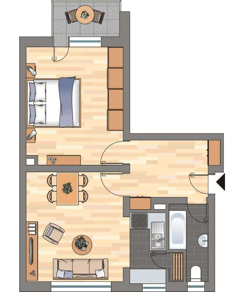 Wohnung zum Mieten in Essen 419 € 46.28 m²