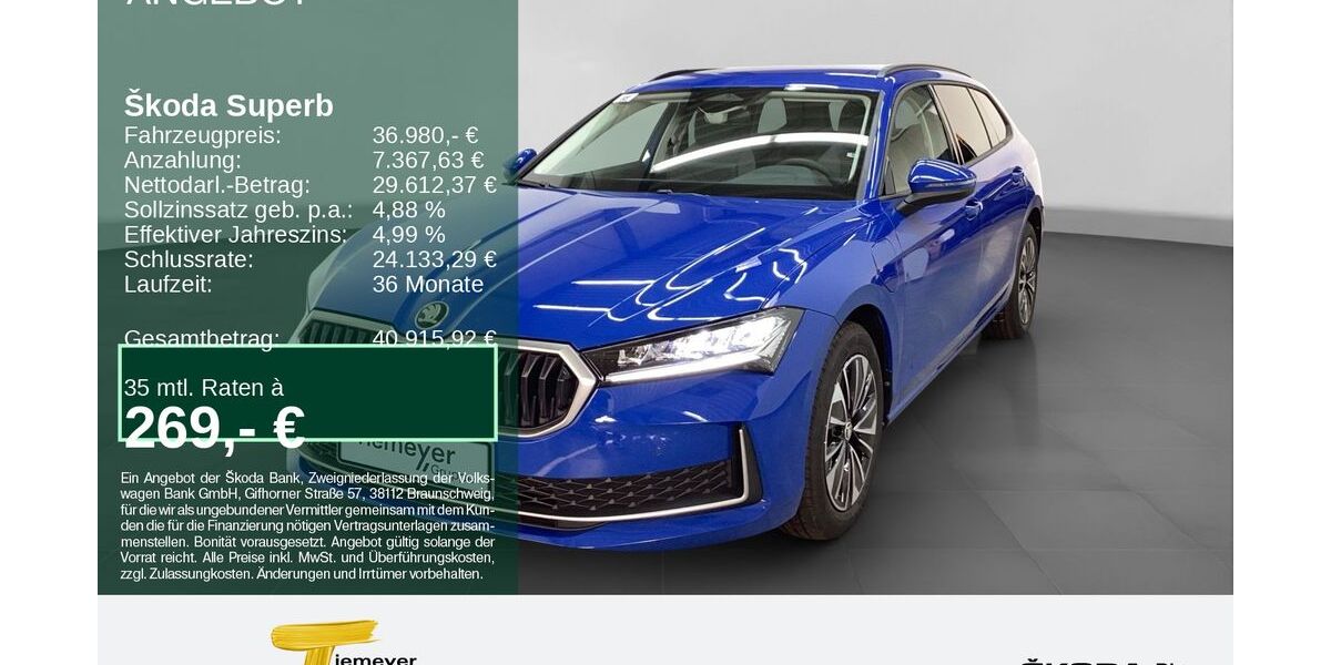 Skoda Superb 16.477 km 36.980 &euro; Bochum 44809