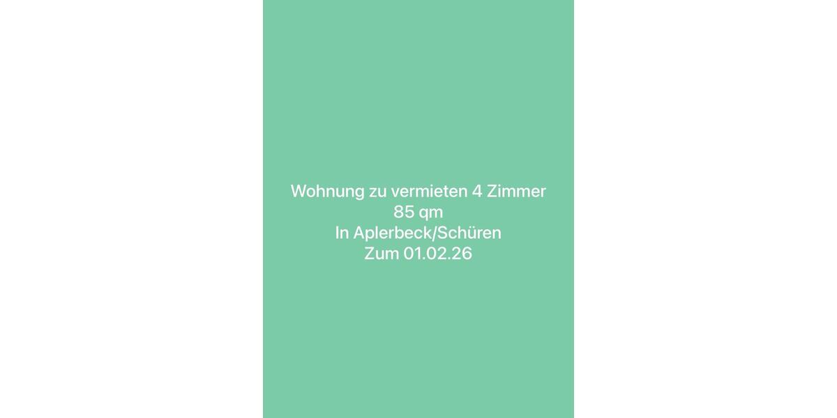 4 Zimmer Wohnung AplerbeckSchüren 4 zimmer