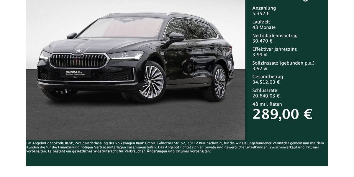 Skoda Superb 18.046 km 35.822 &euro; Dortmund 44269