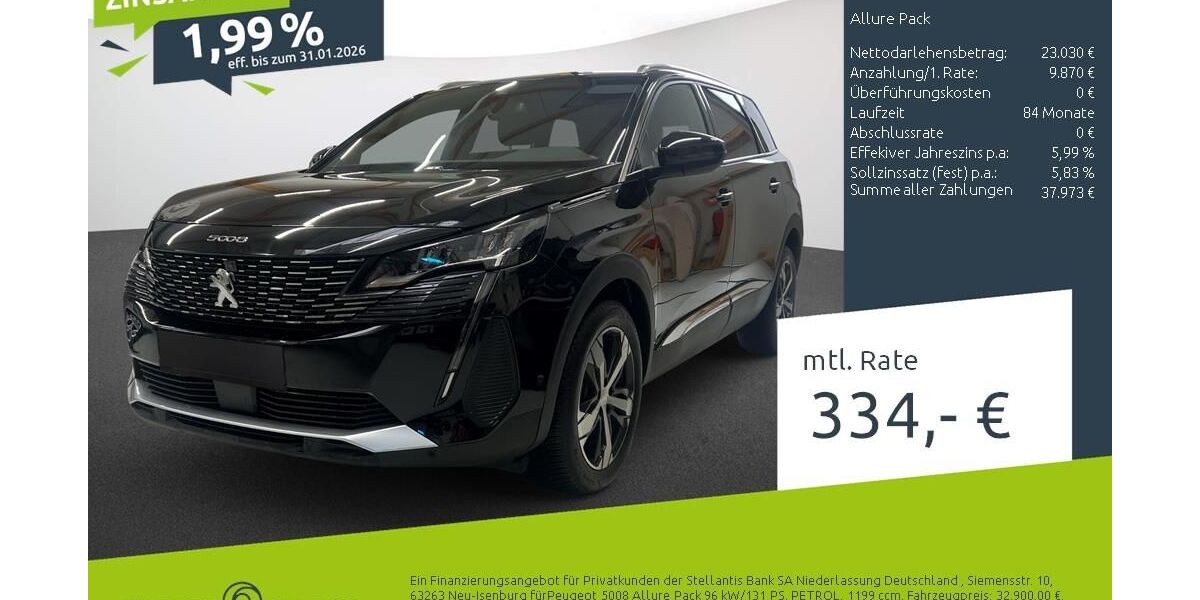 Peugeot 5008 14.597 km 25.680 &euro; Dülmen 48249
