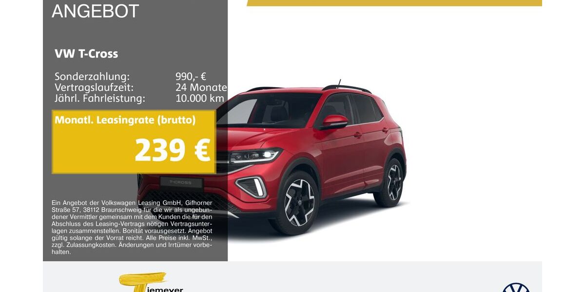 VW T-Cross 5.485 km 29.690 &euro; Oberhausen 46047