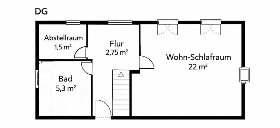 Maisonettenwohnung Witten Heven - 2 Zimmer, 66 m&sup2;, 681&euro; | Angebot:24373346