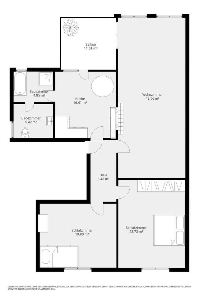Nostalgie trifft Charme: 3,5-Zimmer-Wohnung auf 125 m² mit Terrasse zimmer
