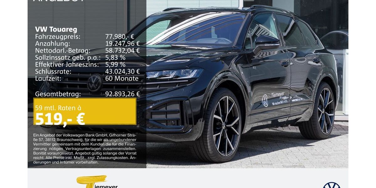 VW Touareg 9.999 km 71.980 &euro; Bochum 44892