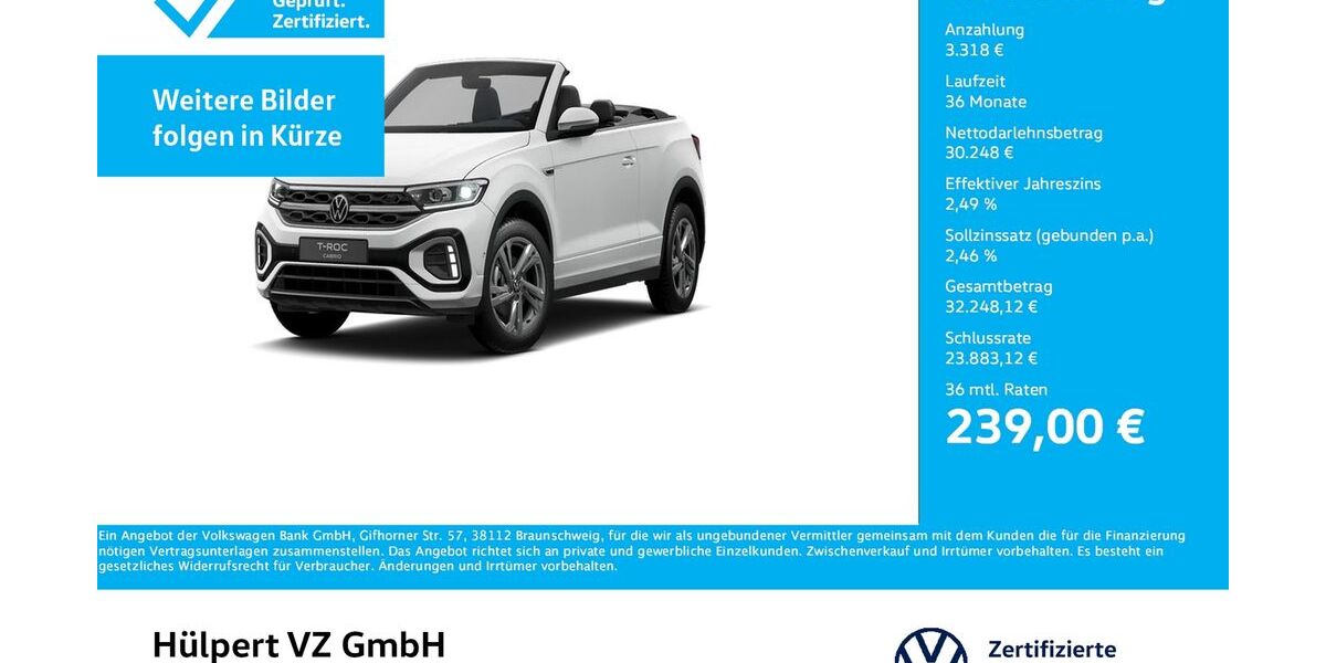 VW T-Roc 17.694 km 33.433 &euro; Dortmund 44379
