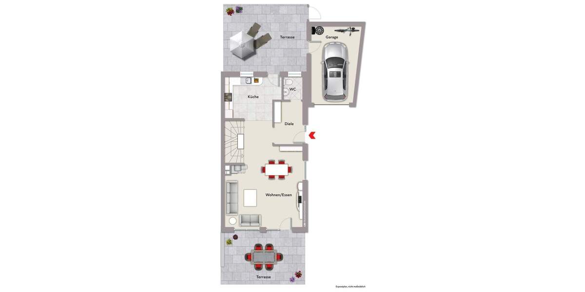 Reihenendhaus Olfen - 3 Zimmer, 97 m&sup2;, 325.000&euro; | Angebot:25836985