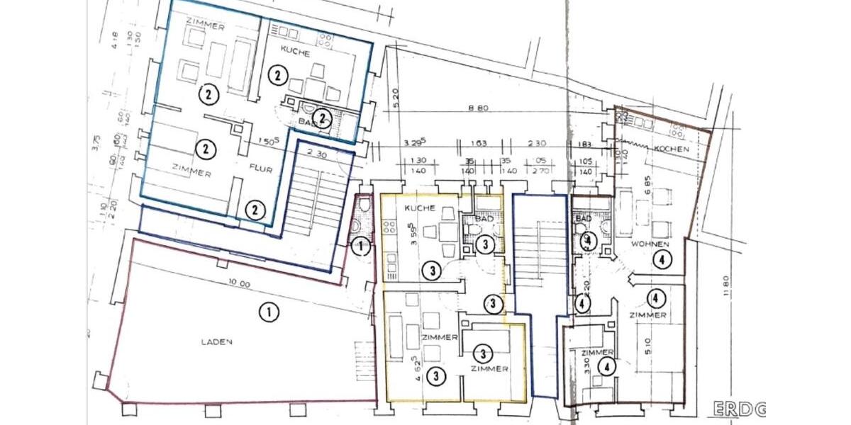 Etagenwohnung Oberhausen - 2 Zimmer, 110 m&sup2;, 150.000&euro; | Angebot:26918860