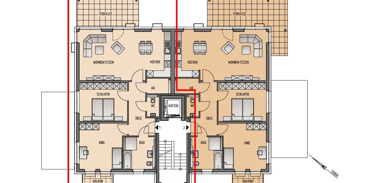 Etagenwohnung Wetter Wengern - 3 Zimmer, 97 m&sup2;, 421.000&euro; | Angebot:25210715