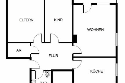 Wohnung Gelsenkirchen Gelsenkirchen-Nord - 3 Zimmer, 72 m&sup2;, 479&euro; | Angebot:26234188